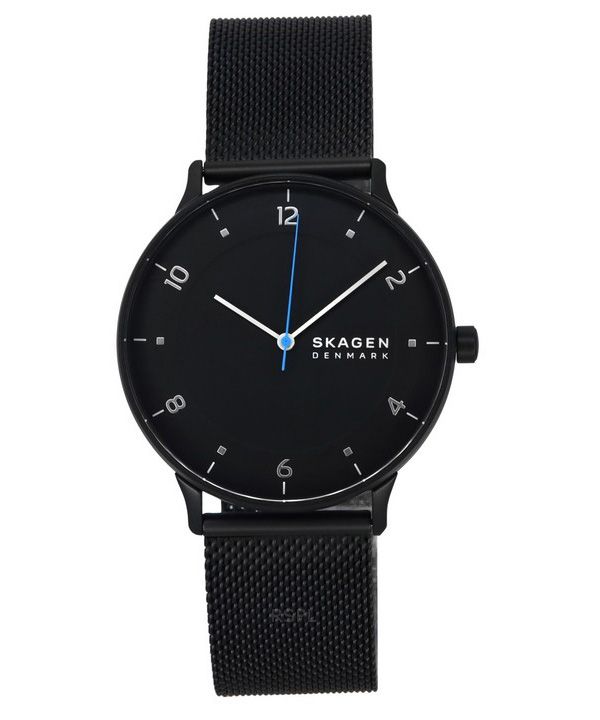 スカーゲン リース ミッドナイト ステンレススチール ブラック ダイヤル クォーツ SKW6886 メンズ腕時計
