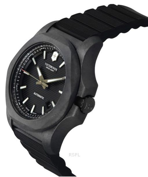 Victorinox Swiss Army INOX カーボン ブラック ダイヤル 自動巻き ダイバーズ 241866.1 200M メンズ腕時計 ギフトセット付き