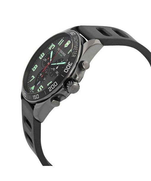 Victorinox Swiss Army フィールドフォース スポーツ クロノグラフ ラバーストラップ グレー ダイヤル クォーツ 241891 100M メンズ腕時計