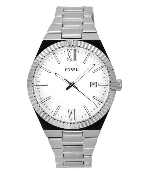 Fossil Scarlette ステンレススチール シルバーダイヤル クォーツ ES5300 レディース腕時計