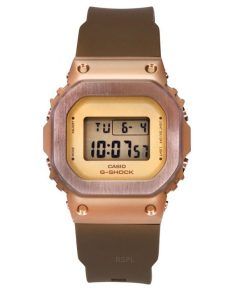 カシオ G-Shock デジタル ブラウン イオンプレーティングベゼル バイオベース樹脂バンド クォーツ GM-S5600UBR-5 200M レディース腕時計