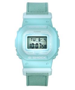 カシオ G-Shock デジタル オーガニック ブルー クロス ストラップ バイオベース樹脂 クォーツ GMD-S5600CT-3 200M レディース腕時計