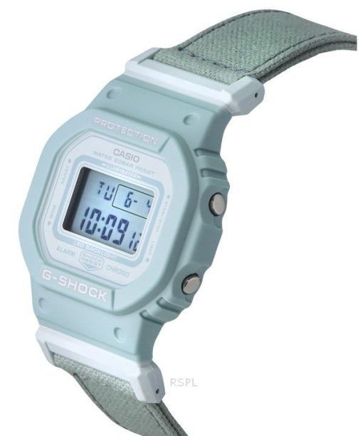 カシオ G-Shock デジタル オーガニック ブルー クロス ストラップ バイオベース樹脂 クォーツ GMD-S5600CT-3 200M レディース腕時計