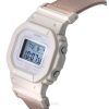 カシオ G-Shock デジタル オーガニック ピンク クロスストラップ バイオベース樹脂 クォーツ GMD-S5600CT-4 200M レディース腕時計