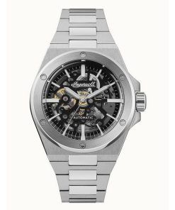 インガソル ザ・ボーラー ステンレススチール ブラック スケルトン ダイヤル 自動巻き I15002 メンズ腕時計