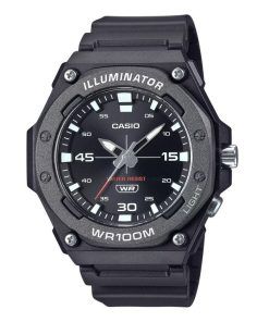 カシオ スタンダード アナログ 樹脂ストラップ ブラック ダイヤル クォーツ MW-620H-1A 100M メンズ腕時計