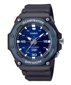 カシオ スタンダード アナログ 樹脂ストラップ ブルー ダイヤル クォーツ MW-620H-2AV 100M メンズ腕時計