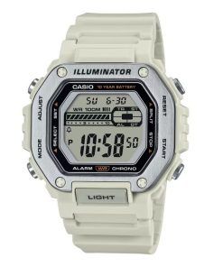カシオ スタンダード デジタル ホワイト 樹脂ストラップ クォーツ MWD-110H-8AV 100M メンズ腕時計