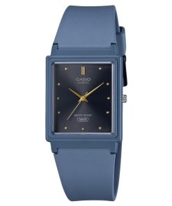 カシオ POP アナログ ブルー 樹脂ストラップ ブラック ダイヤル クォーツ MQ-38UC-2A2 レディース腕時計