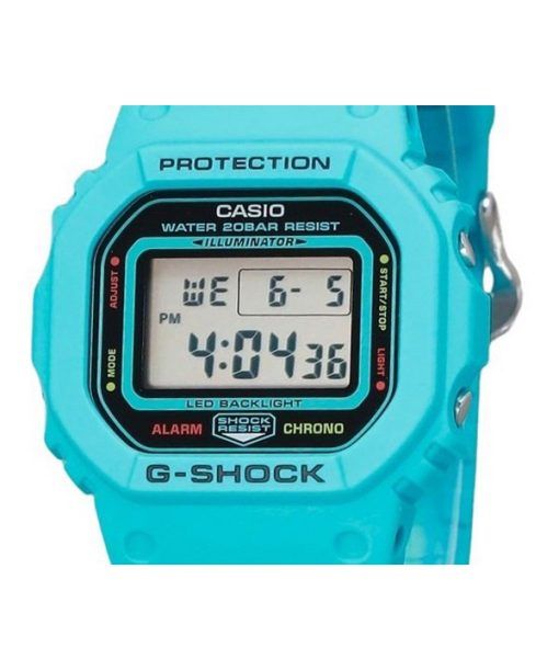 カシオ G-Shock デジタル エナジー パーク シリーズ ビビッドブルー バイオベース樹脂ストラップ クォーツ DW-5600EP-2 200M メンズ腕時計