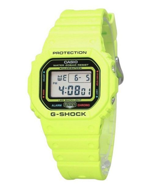 カシオ G-Shock デジタル エナジー パーク シリーズ イエロー バイオベース 樹脂 ストラップ クォーツ DW-5600EP-9 200M メンズ 腕時計