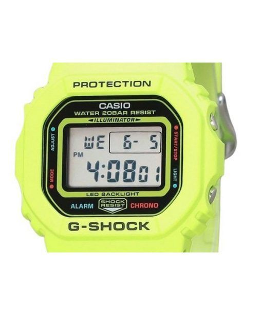 カシオ G-Shock デジタル エナジー パーク シリーズ イエロー バイオベース 樹脂 ストラップ クォーツ DW-5600EP-9 200M メンズ 腕時計