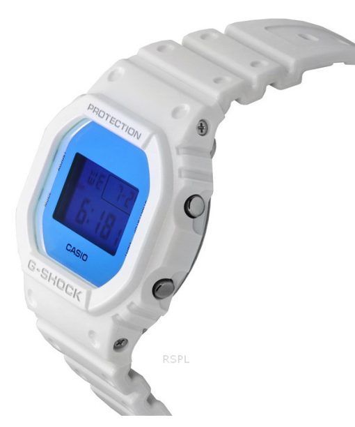 カシオ G-Shock デジタル ホワイト 樹脂ストラップ クォーツ DW-5600TL-7 200M メンズ腕時計