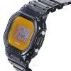 カシオ G-Shock デジタル グレー 半透明樹脂ストラップ クォーツ DW-5600TLS-8 200M メンズ腕時計