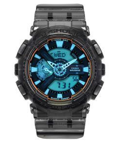 カシオ G-Shock アナログ デジタル 透明 ブラック 樹脂ストラップ マルチカラー ダイヤル クォーツ GA-110TLS-8A 200M メンズ腕時計