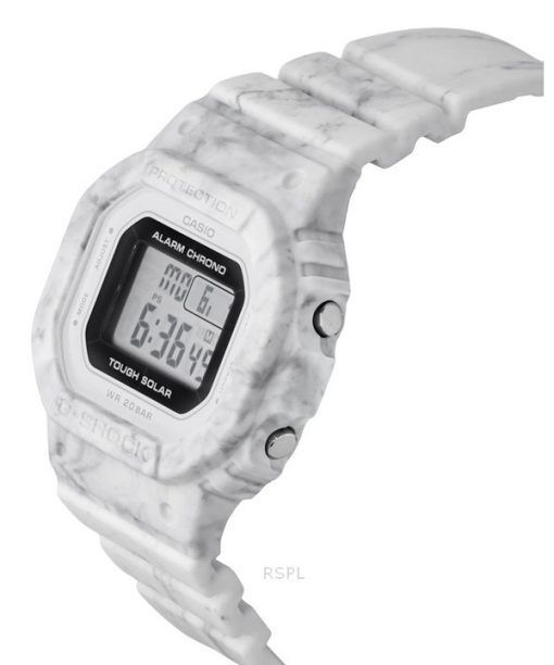 カシオ G-Shock デジタル ホワイト バイオベース樹脂ストラップ タフソーラー GMS-S5600RT-7 200M レディース腕時計