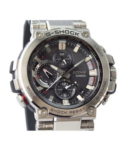 カシオ G-Shock MT-G アナログ スマートフォンリンク 樹脂ストラップ タフソーラー MTG-B1000-1 200M メンズ腕時計