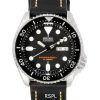 セイコー自動ダイバーズブラックレザーSKX007J1-LS2200Mメンズウォッチ