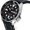 セイコー自動ダイバーズブラックレザーSKX007J1-LS2200Mメンズウォッチ