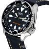 セイコー自動ダイバーズブラックレザーSKX007K1-LS2200Mメンズウォッチ