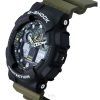 カシオ G-Shock アナログ デジタル 樹脂ストラップ ブラック ダイヤル クォーツ GA-100TU-1A3 200M メンズ腕時計