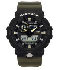 カシオ G-Shock アナログ デジタル 樹脂ストラップ ブラック ダイヤル クォーツ GA-710TU-1A3 200M メンズ腕時計