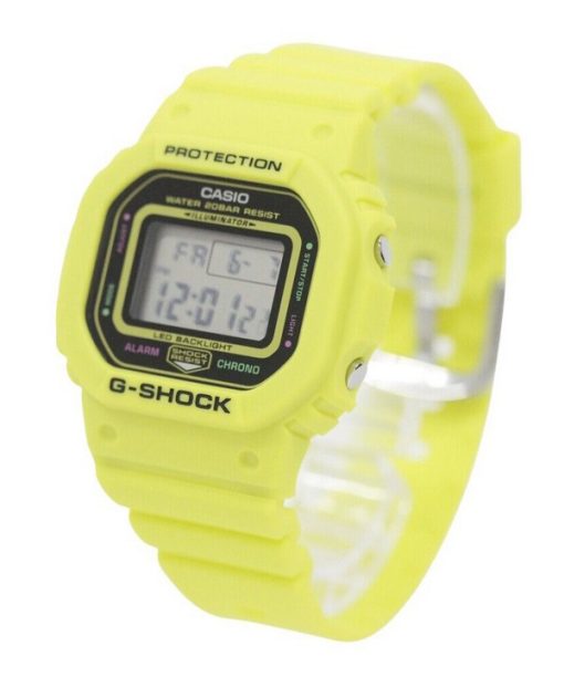 カシオ G-Shock エナジーパックシリーズ デジタル イエロー バイオベース樹脂ストラップ クォーツ GMD-S5600EP-9 200M レディース腕時計