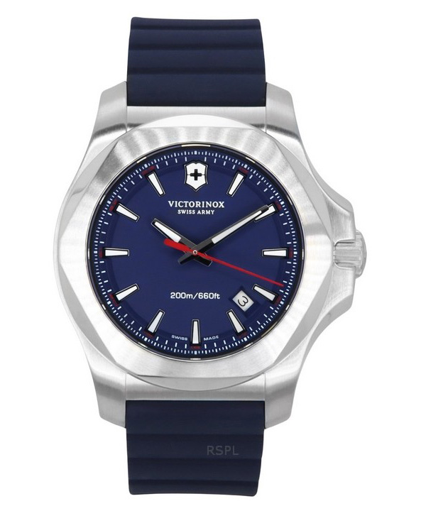 Victorinox Swiss Army INOX ラバーストラップ ブルーダイヤル クォーツ ダイバーズ 241688-1 200M メンズ腕時計