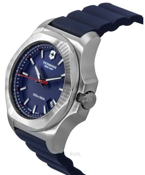 Victorinox Swiss Army INOX ラバーストラップ ブルーダイヤル クォーツ ダイバーズ 241688-1 200M メンズ腕時計