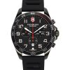 Victorinox Swiss Army フィールドフォース スポーツ クロノグラフ ラバーストラップ ブラック ダイヤル クォーツ 241889 100M メンズ腕時計