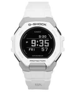 カシオ G-Shock G-Squad デジタル スマートフォンリンク ホワイト バイオベース樹脂 クォーツ GBD-300-7 200M メンズ腕時計