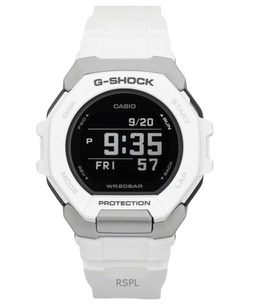 カシオ G-Shock G-Squad デジタル スマートフォンリンク ホワイト バイオベース樹脂 クォーツ GBD-300-7 200M メンズ腕時計