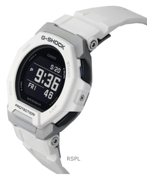 カシオ G-Shock G-Squad デジタル スマートフォンリンク ホワイト バイオベース樹脂 クォーツ GBD-300-7 200M メンズ腕時計