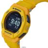 カシオ G-Shock G-Squad デジタル スマートフォンリンク イエロー バイオベース樹脂 クォーツ GBD-300-9 200M メンズ腕時計