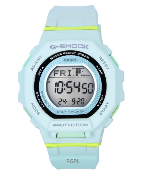 カシオ G-Shock G-Squad デジタル スマートフォンリンク ペールグリーン バイオベース樹脂 クォーツ GMD-B300-3 200M レディース腕時計