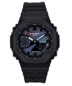 カシオ G-Shock アナログ デジタル バイオベース樹脂ストラップ マルチカラー ダイヤル クォーツ GA-2100RW-1A 200M メンズ腕時計