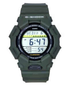 カシオ G-Shock デジタル バイオベース グリーン 樹脂ストラップ ブラック ダイヤル クォーツ GD-010-3 200M メンズ腕時計