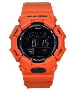 カシオ G-Shock デジタル バイオベース オレンジ 樹脂ストラップ ブラック ダイヤル クォーツ GD-010-4 200M メンズ腕時計