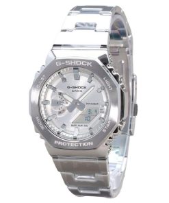 カシオ G-Shock G-Steel アナログ デジタル シルバー ダイヤル クォーツ GM-2110D-7A 200M メンズ 腕時計