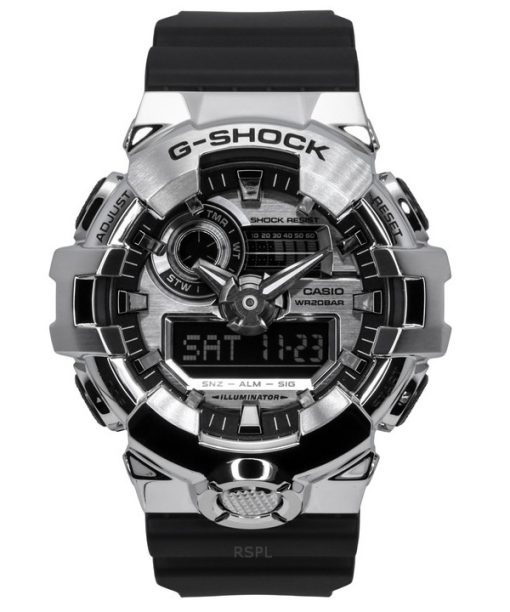 カシオ G-Shock G-Steel アナログ デジタル 樹脂ストラップ シルバー ダイヤル クォーツ GM-700-1A 200M メンズ腕時計