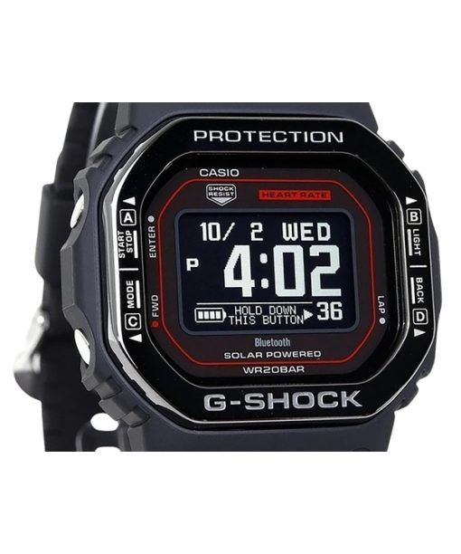 カシオ G-shock Move G-Squad デジタル スマートフォンリンク バイオベース樹脂ストラップ ソーラー DW-H5600MB-1A4 200M メンズ腕時計