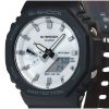 カシオ G-Shock アナログ デジタル バイオベース樹脂ストラップ ホワイト ダイヤル クォーツ GA-2100WD-1A 200M メンズ腕時計