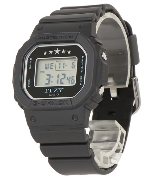 カシオ G-Shock ITZY コラボレーション デジタル バイオベース樹脂ストラップ クォーツ GMD-S5610IT-1 200M レディース腕時計