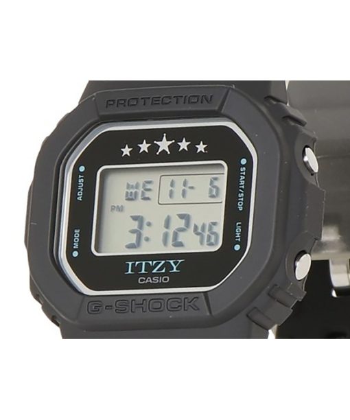 カシオ G-Shock ITZY コラボレーション デジタル バイオベース樹脂ストラップ クォーツ GMD-S5610IT-1 200M レディース腕時計