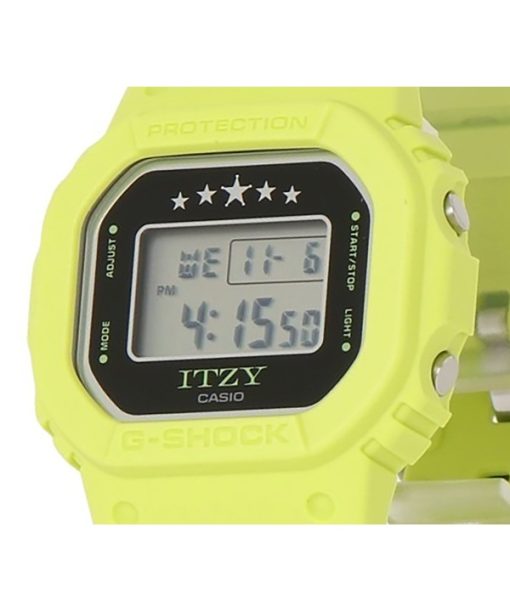 カシオ G-Shock ITZY コラボレーション デジタル グリーン バイオベース樹脂ストラップ クォーツ GMD-S5610IT-3 200M レディース腕時計