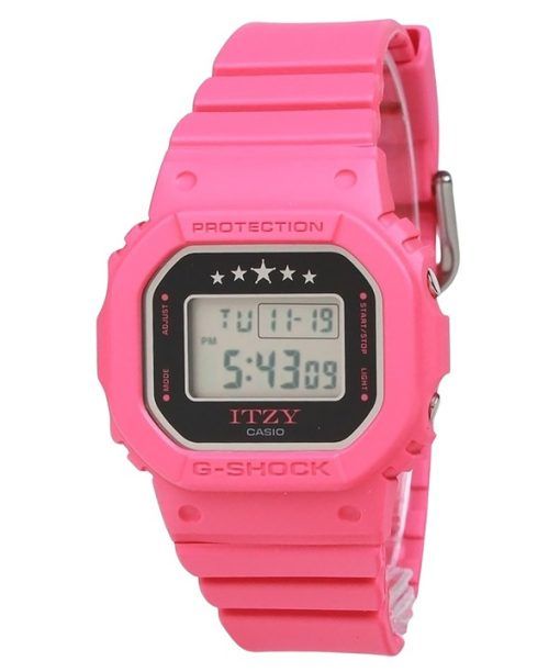 カシオ G-Shock ITZY コラボレーション デジタル バイオベース樹脂ストラップ クォーツ GMD-S5610IT-4A 200M レディース腕時計