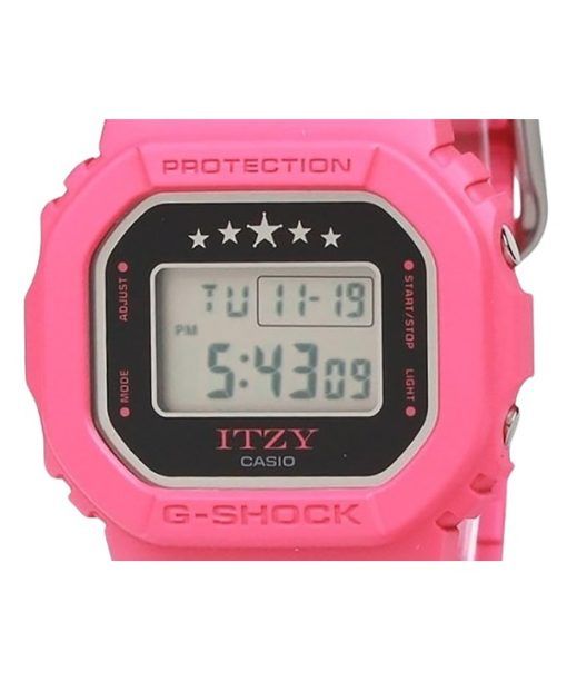 カシオ G-Shock ITZY コラボレーション デジタル バイオベース樹脂ストラップ クォーツ GMD-S5610IT-4A 200M レディース腕時計