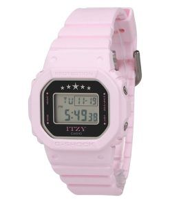 カシオ G-Shock ITZY コラボレーション デジタル ピンク バイオベース樹脂ストラップ クォーツ GMD-S5610IT-4B 200M レディース腕時計