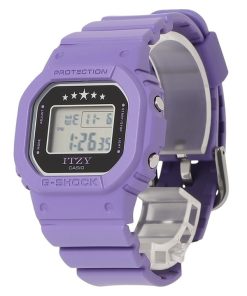 カシオ G-Shock ITZY コラボレーション デジタル バイオレット バイオベース樹脂ストラップ クォーツ GMD-S5610IT-6 200M レディース腕時計