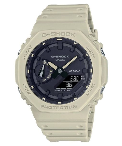 再生カシオ G-Shock スタンダード アナログ デジタル 樹脂ストラップ ブラック ダイヤル クォーツ GA-2100-5A 200M メンズ腕時計